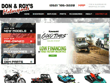 Tablet Screenshot of donandroys.com